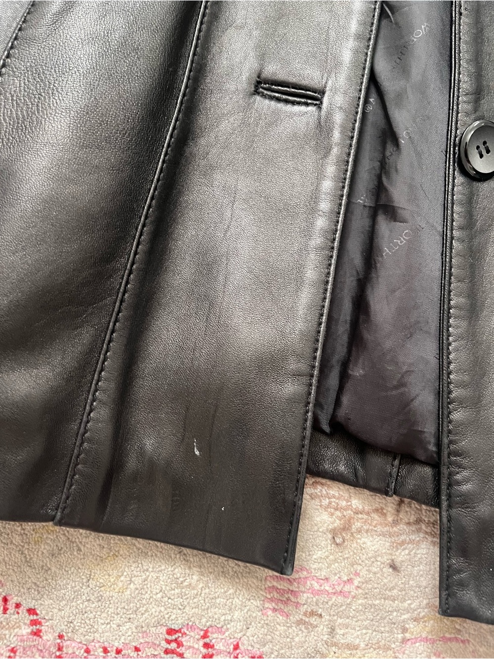 Worthington genuine lamb skin leather jacket - Picture 3 of 6